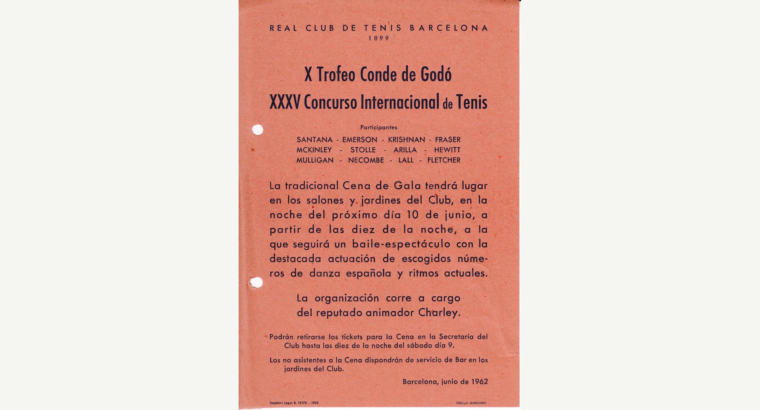 1962 Cena de Gala