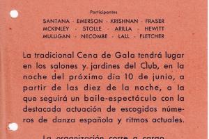 1962 Cena de Gala