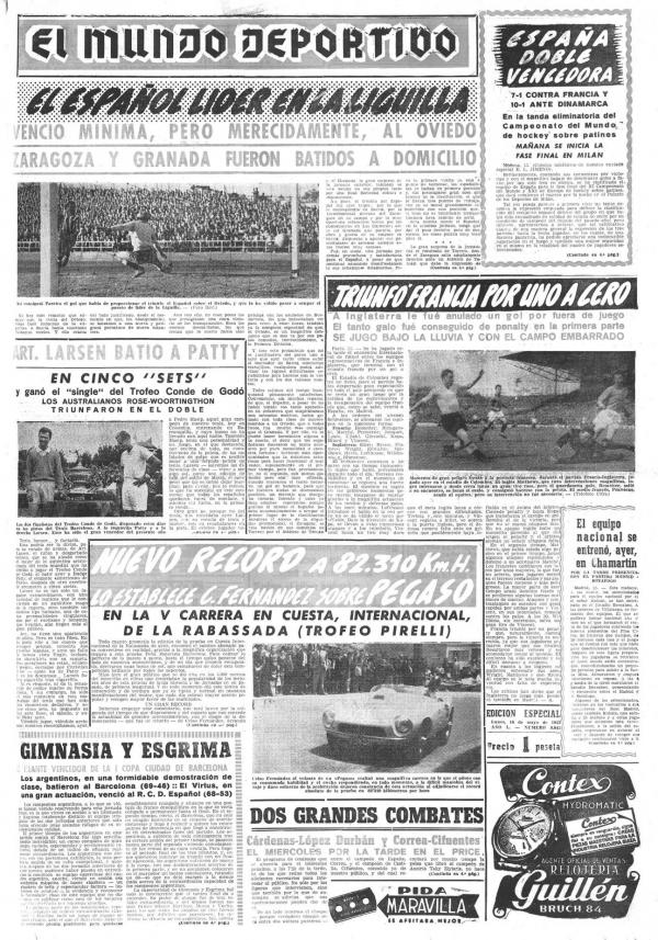 1955 El Mundo Deportivo 16 mayo