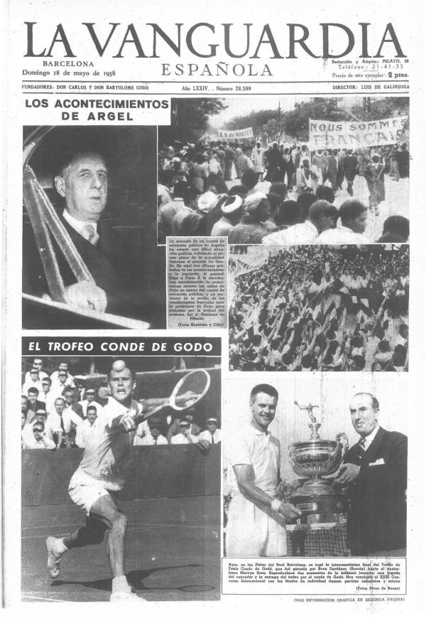 1958 La Vanguardia 18 mayo