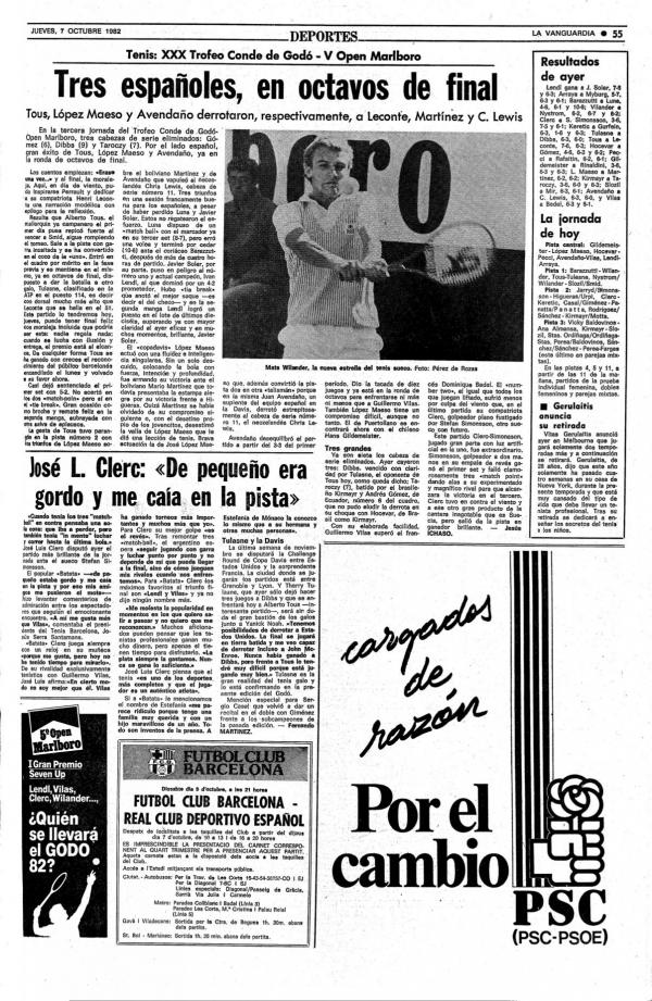 1982 La Vanguardia 7 octubre