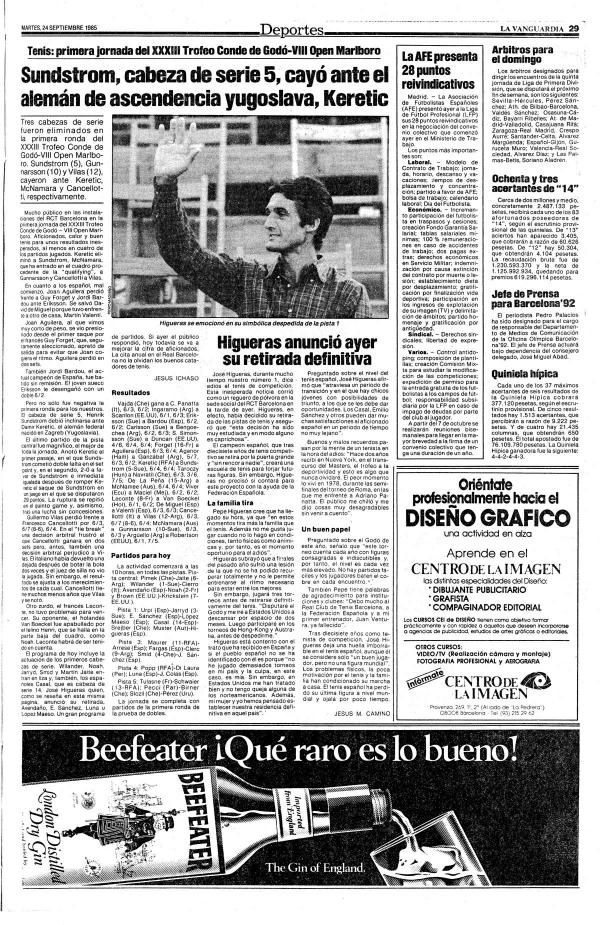 1985 La Vanguardia 24 septiembre