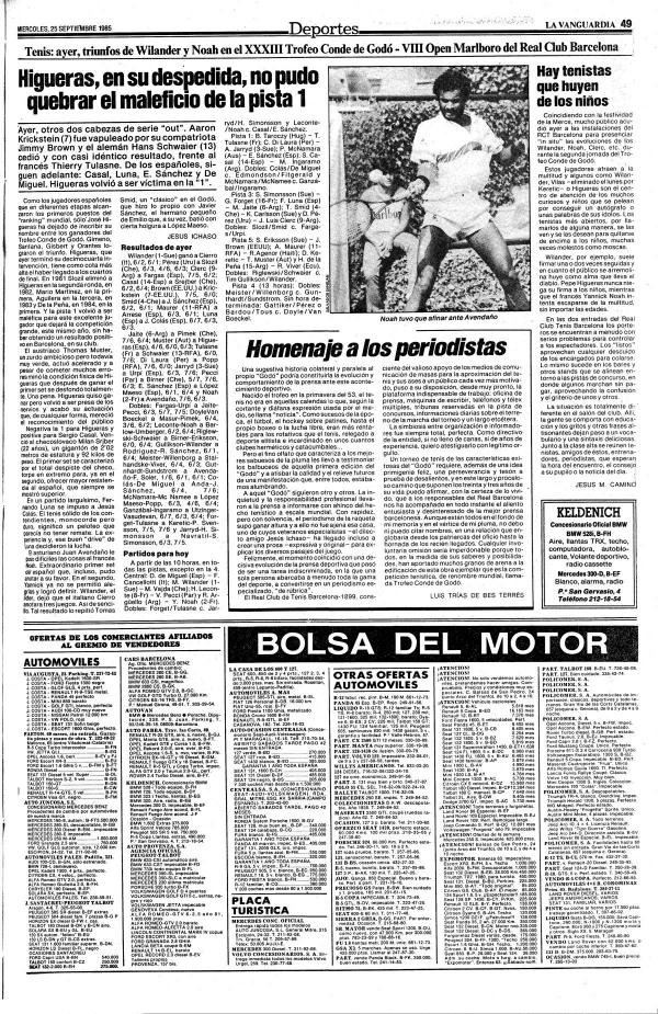 1985 La Vanguardia 25 septiembre