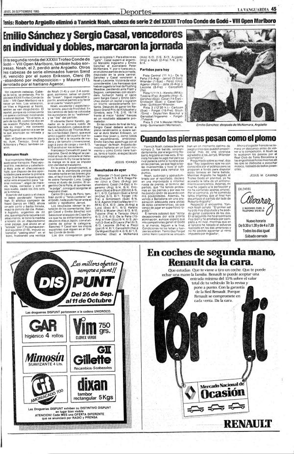 1985 La Vanguardia 26 septiembre