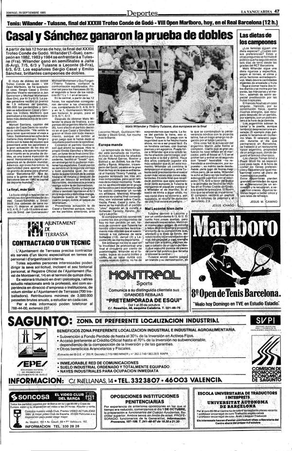 1985 La Vanguardia 29 septiembre