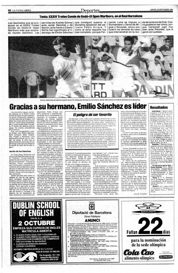 1986 La Vanguardia 25 septiembre
