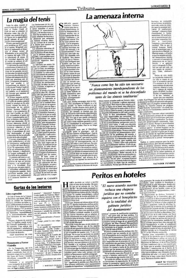 1989 La Vanguardia 22 septiembre