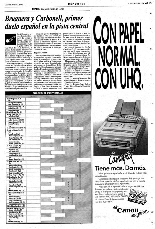 1990 La Vanguardia 9 abril