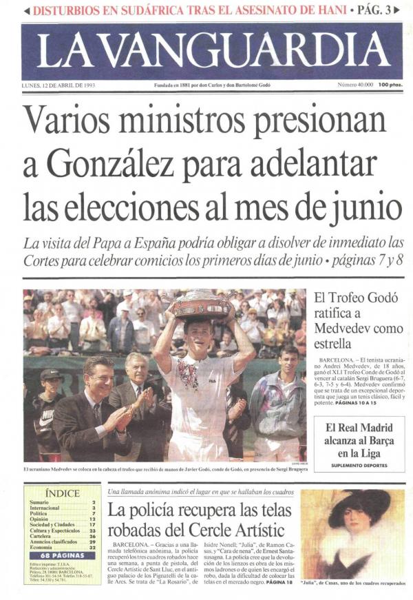1993 La Vanguardia 12 abril