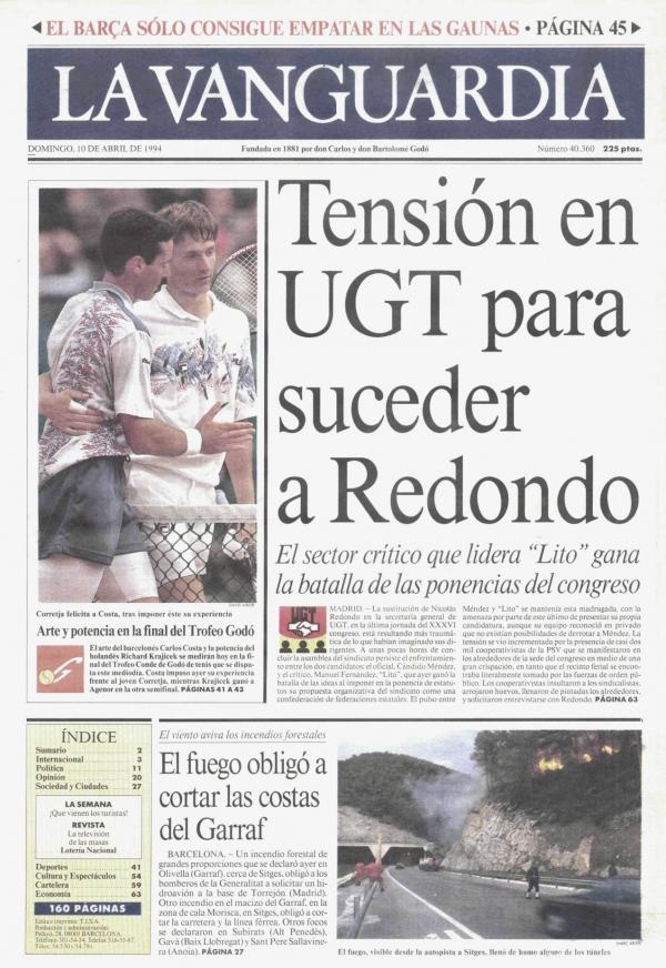 1994 La Vanguardia 10 abril