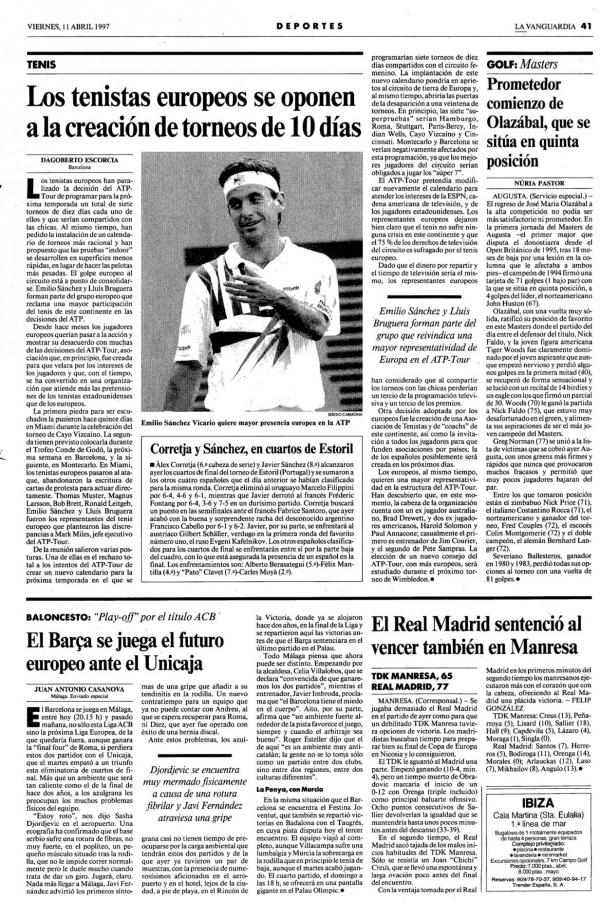 1997 La Vanguardia 11 abril