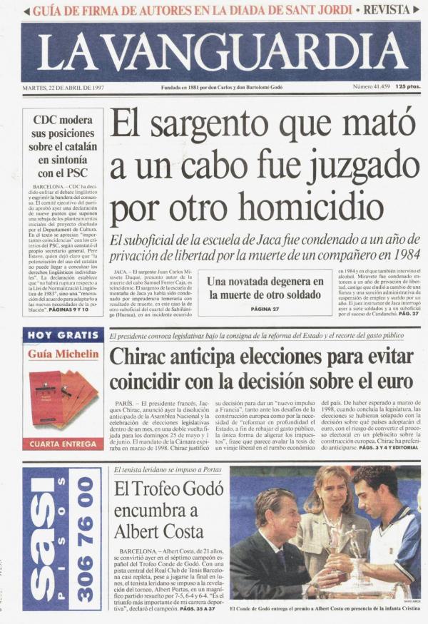 1997 La Vanguardia 22 abril
