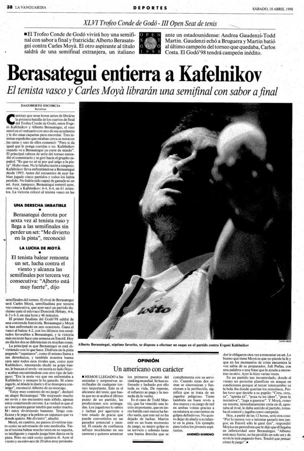 1998 La Vanguardia 18 abril