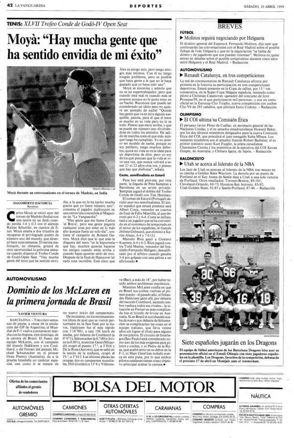 1999 La Vanguardia 10 abril