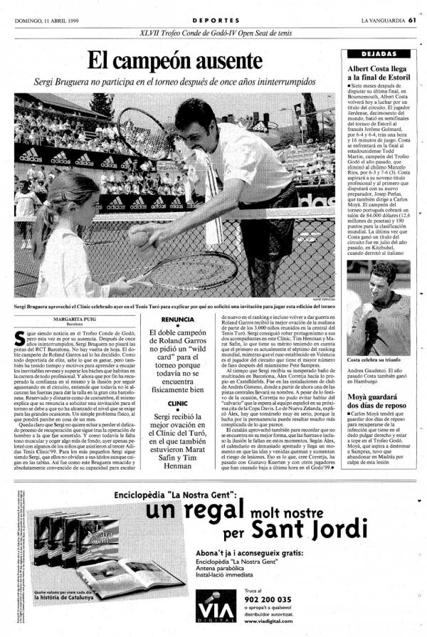 1999 La Vanguardia 11 abril