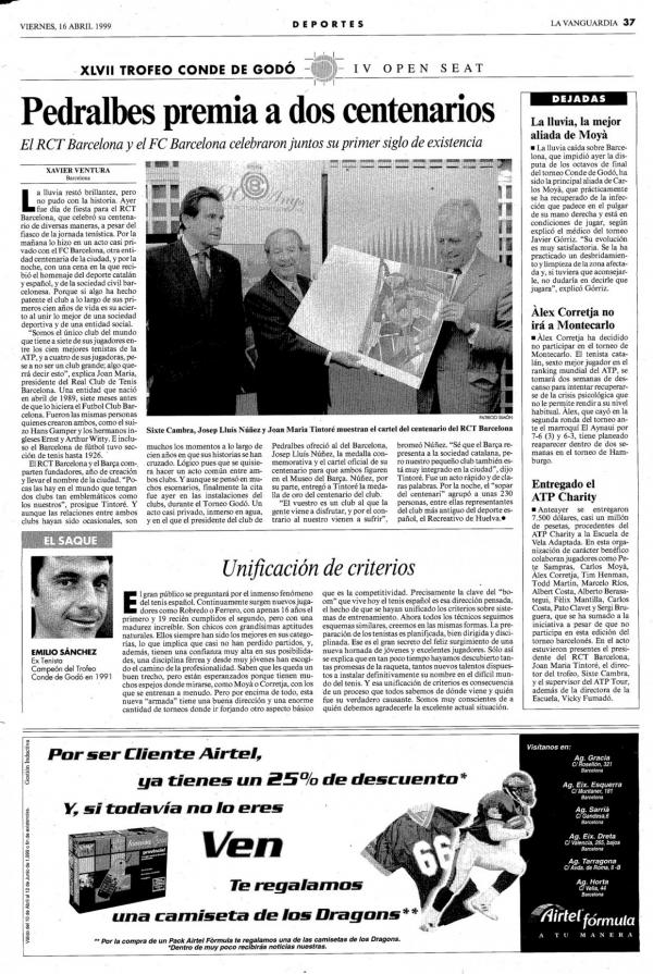 1999 La Vanguardia 16 abril
