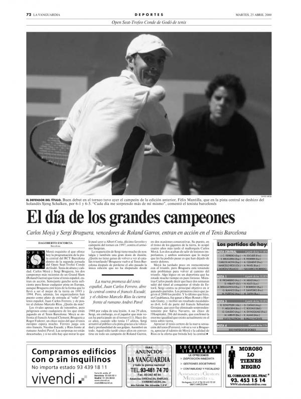 2000 La Vanguardia 25 abril
