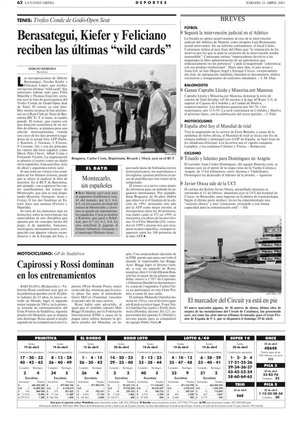 2001 La Vanguardia 21 abril