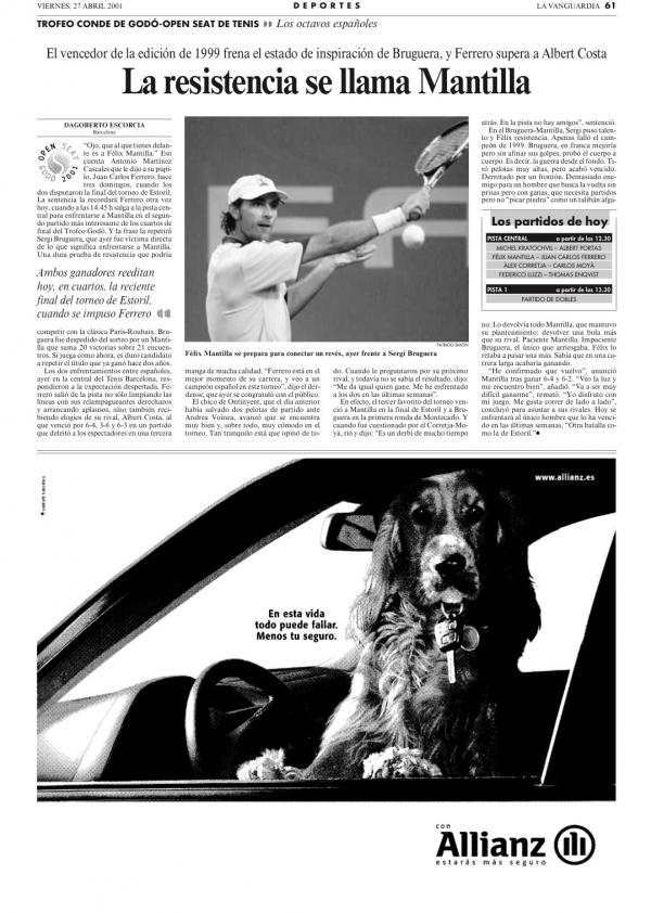 2001 La Vanguardia 27 abril