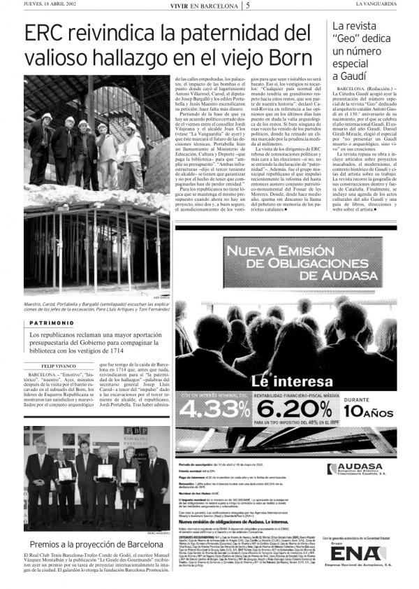2002 La Vanguardia 18 abril