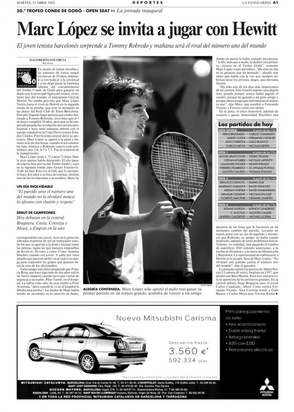 2002 La Vanguardia 23 abril