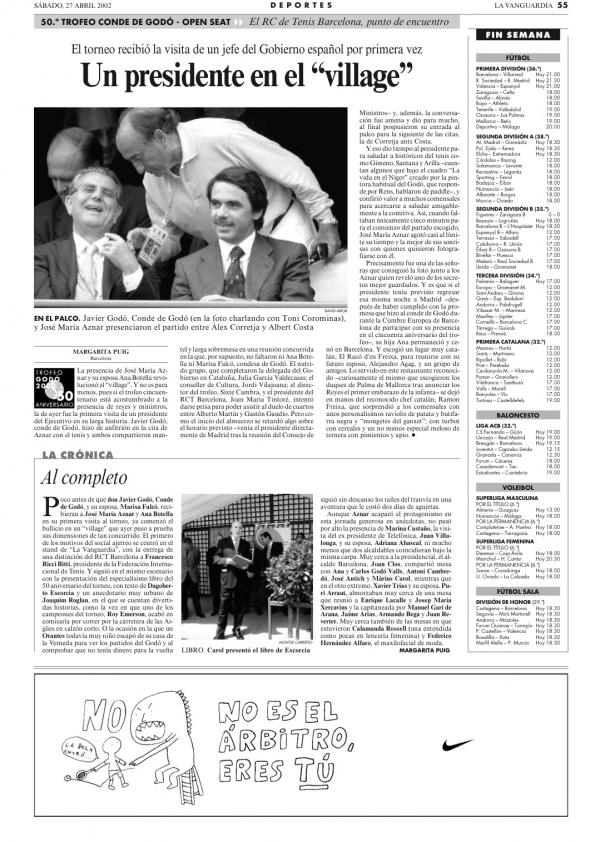 2002 La Vanguardia 27 abril