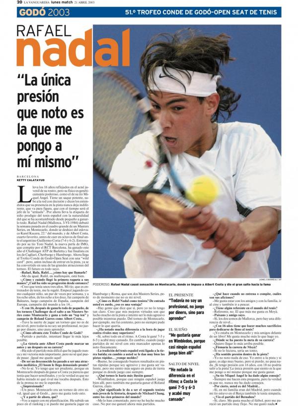 2003 La Vanguardia 21 abril
