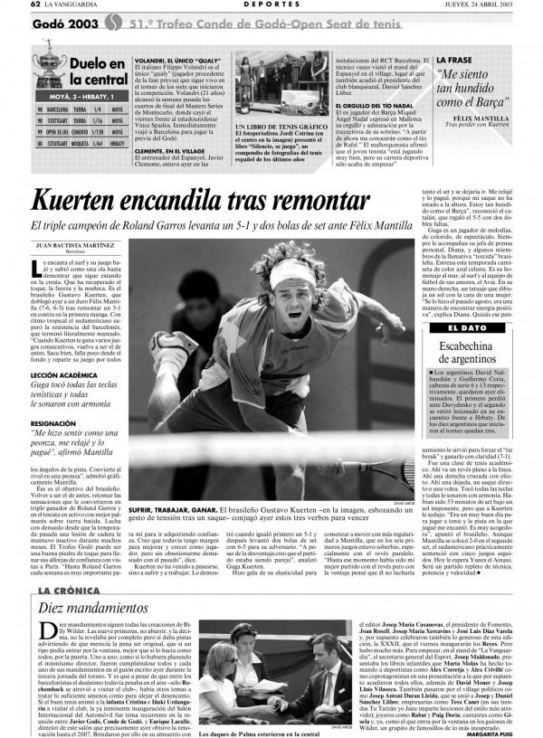 2003 La Vanguardia 24 abril