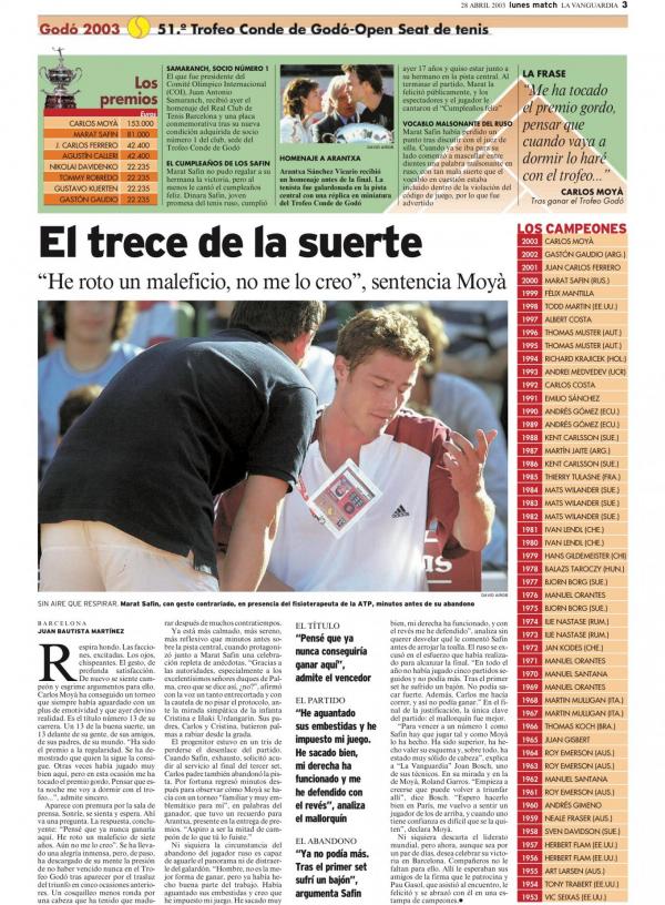 2003 La Vanguardia 28 abril