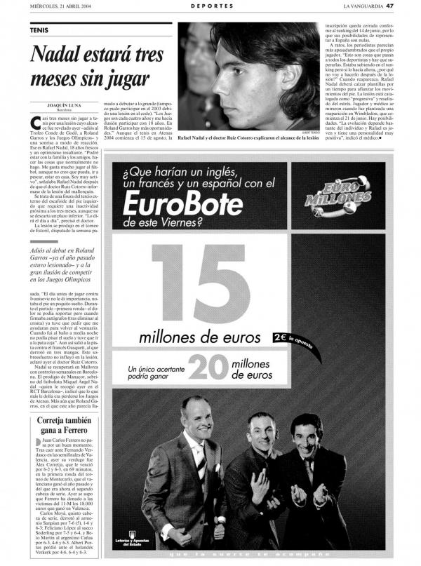 2004 La Vanguardia 21 abril