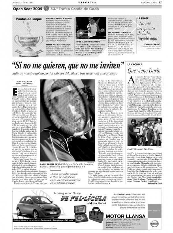 2005 La Vanguardia 21 abril