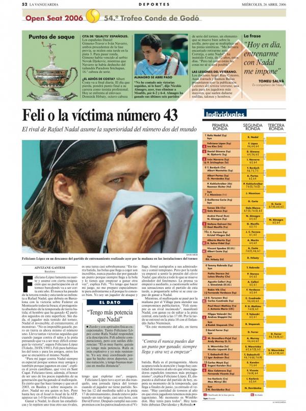 2006 La Vanguardia 26 abril