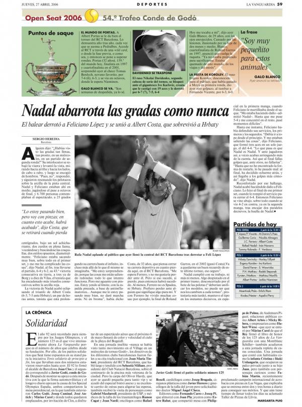 2006 La Vanguardia 27 abril