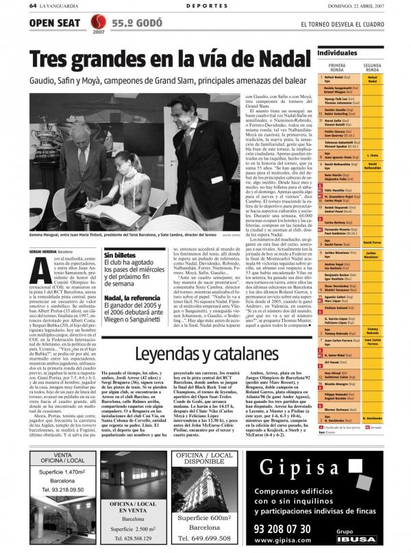 2007 La Vanguardia 22 abril