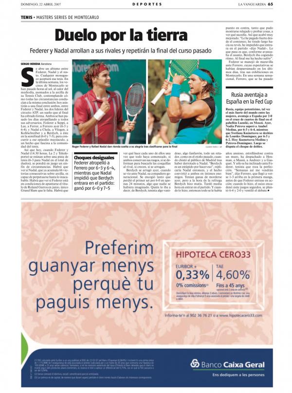 2007 La Vanguardia 22 abril