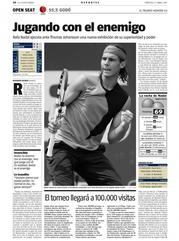 2007 La Vanguardia 27 abril
