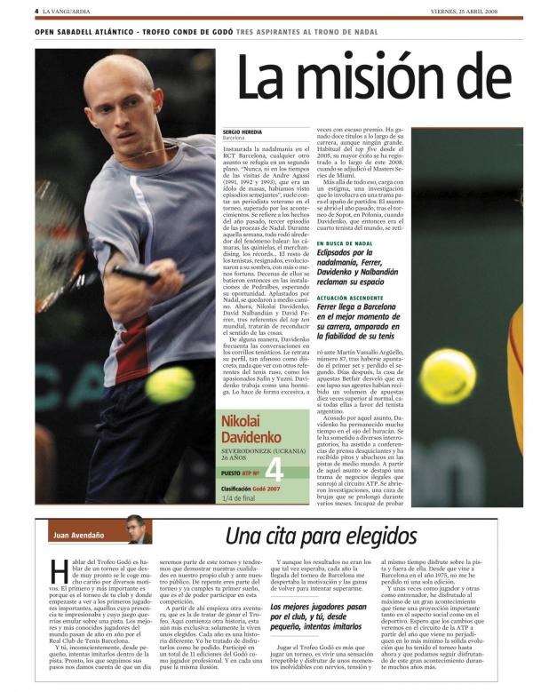 2008 La Vanguardia 25 abril