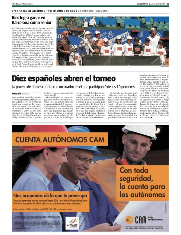 2008 La Vanguardia 28 abril