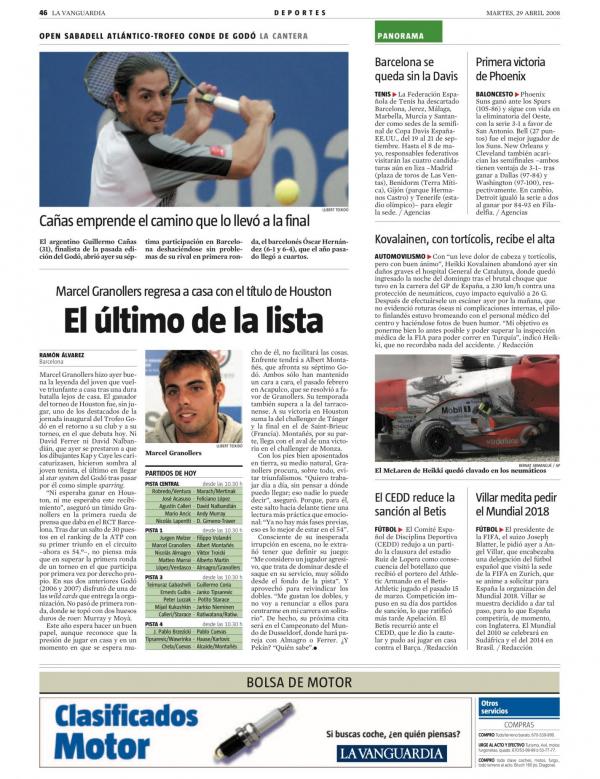 2008 La Vanguardia 29 abril