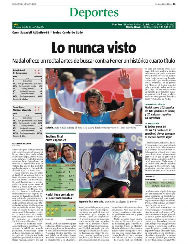 2008 La Vanguardia 4 mayo