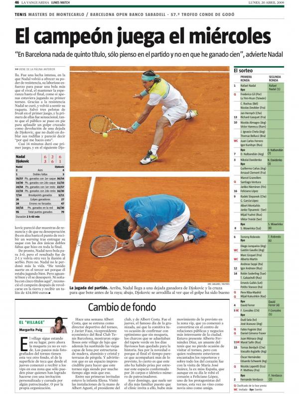 2009 La Vanguardia 20 abril