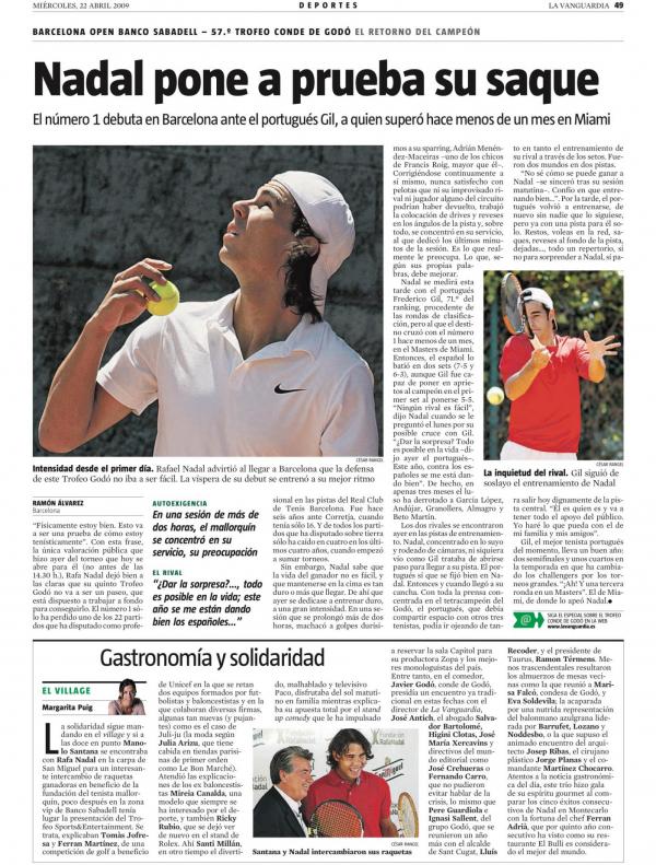2009 La Vanguardia 22 abril