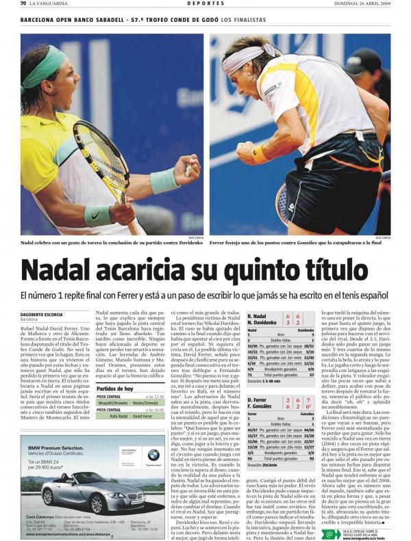 2009 La Vanguardia 26 abril