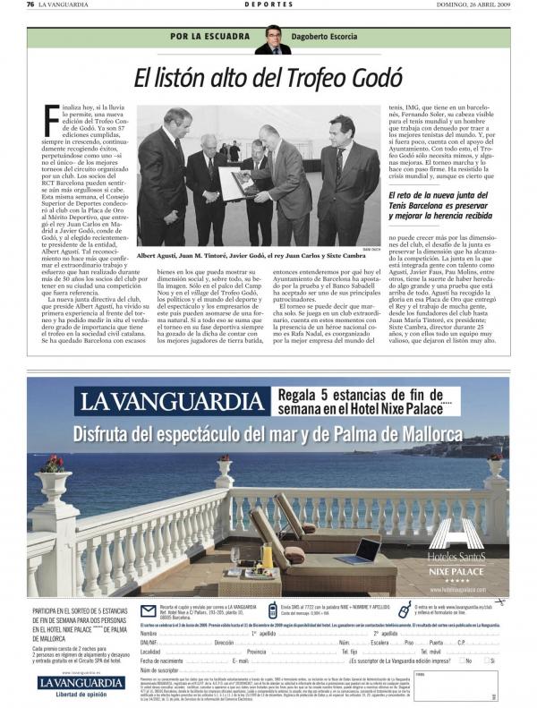 2009 La Vanguardia 26 abril