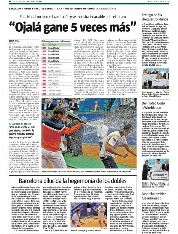 2009 La Vanguardia 27 abril