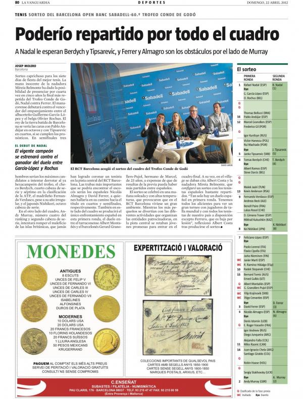 2012 La Vanguardia 22 abril