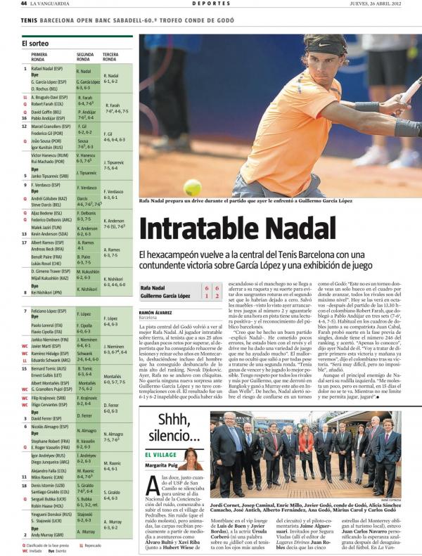 2012 La Vanguardia 26 abril
