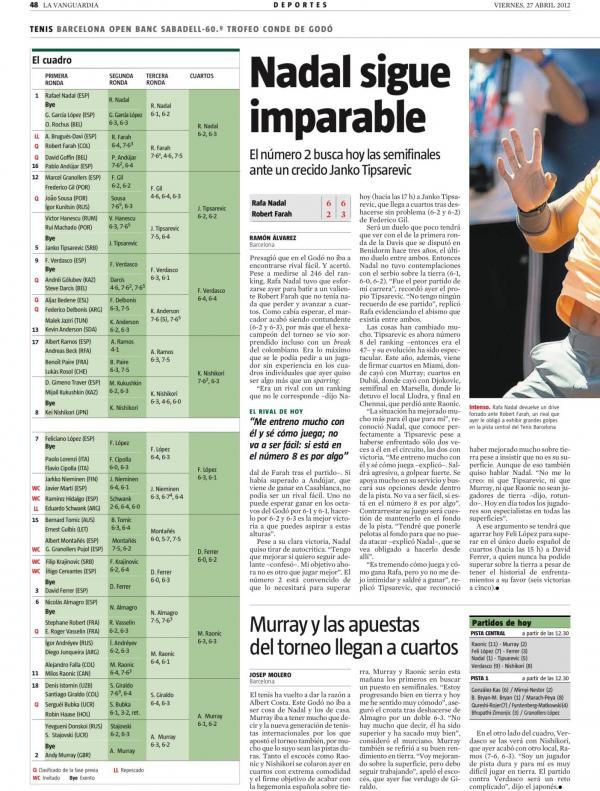2012 La Vanguardia 27 abril