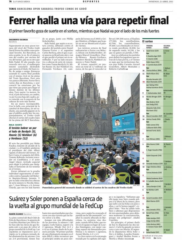 2013 La Vanguardia 21 abril