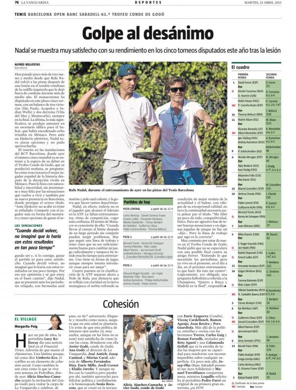 2013 La Vanguardia 23 abril
